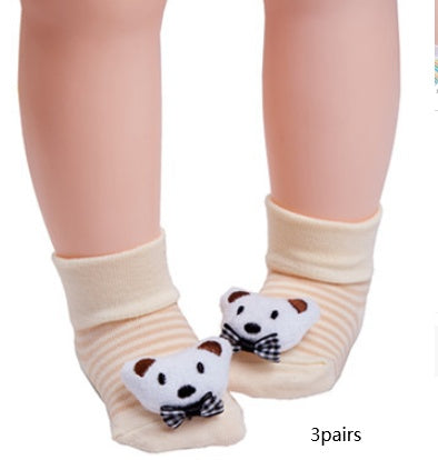 Cute Baby Animal Doll Baby Three-dimensional Socks