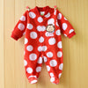 Baby Foot-wrapped Long-sleeved Printed One-piece Romper