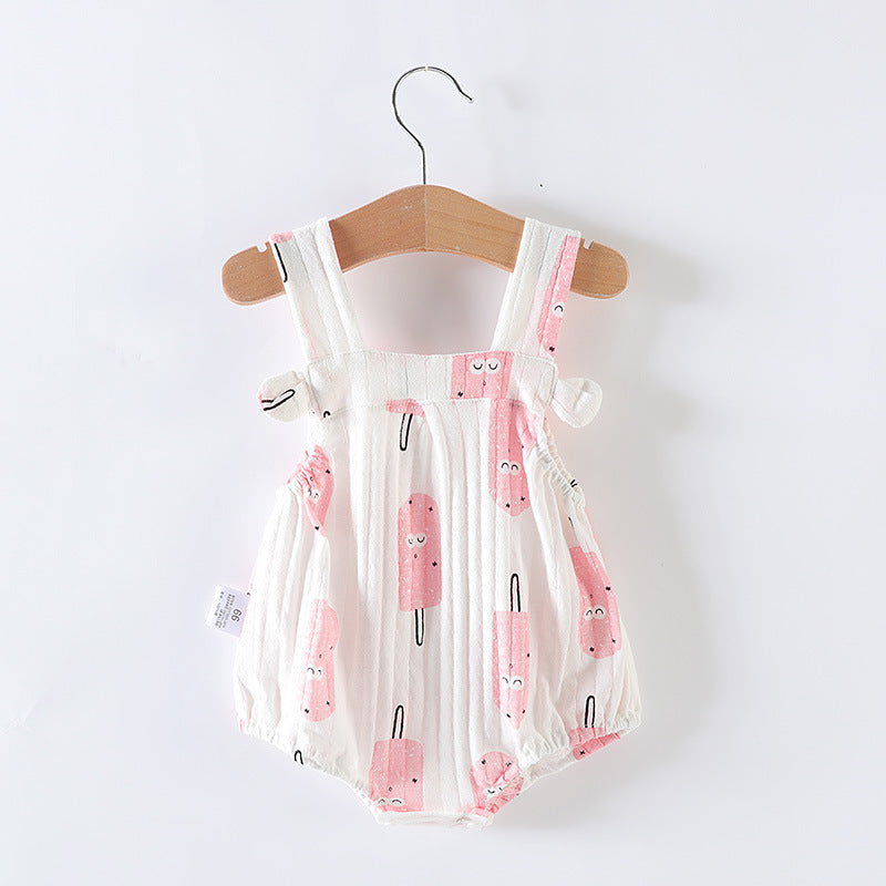 Baby Girl One-piece Dress Newborn Baby Triangle Romper