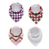 4pcs Lot Bibs Burp Cloth Print Arrow Wave Triangle Baby Bibs Cotton Bandana Accessories