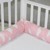 Cylindrical crib bed surrounded by pure cotton