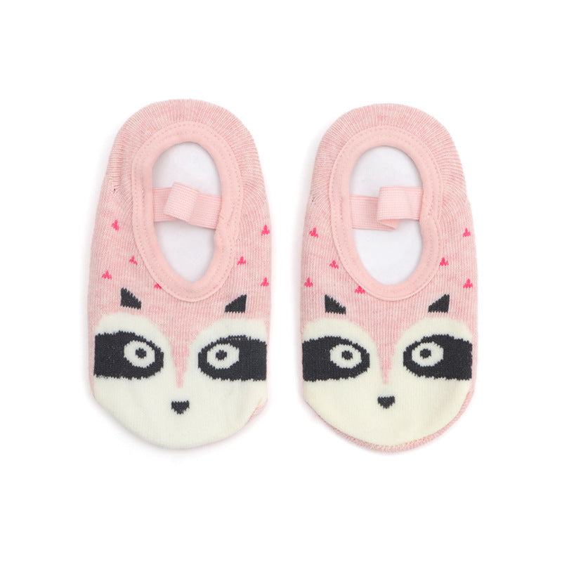 Non-slip animal floor socks