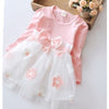 Casual baby dot mesh Princess Flower Dress