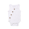 Newborn Baby Solid Bodysuit Kids Clothes Boys Girl Jumpsuit