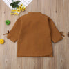 Girls long woolen coat