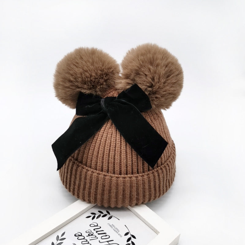 Autumn and winter children's baby hats