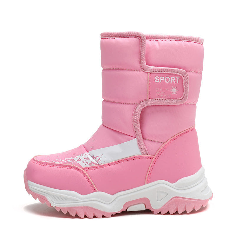 Warm medium boot Plush children's shoes