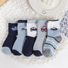 Simple Children's Cartoon Combed Cotton Socks