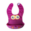 Cartoon silicone baby bib