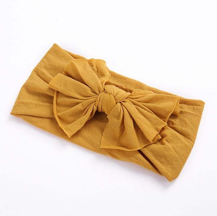 Nylon stockings fashion wide hair band handmade bow headband