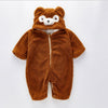 Children's home service pajamas baby plus velvet romper