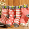 Cute Newborn Baby Sets Kids Winter Warm Soft Cotton Striped Soft Stitches Socks Socks 0-3 Years Old