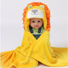 Baby fleece bath towel hooded towels bathrobe