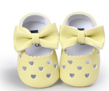 My0-1 love old toddler shoes embroidered bow shoes on behalf of a baby indoor soft bottom baby shoes