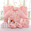 New Six-piece newborn baby cotton suit