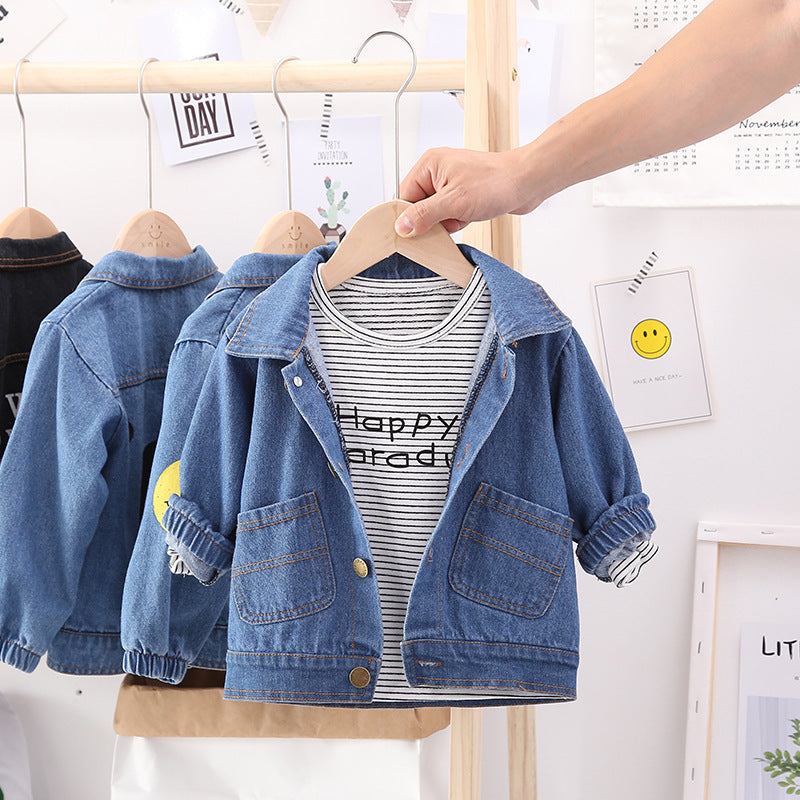 Printed Denim Jacket Boys And Girls Denim Jacket