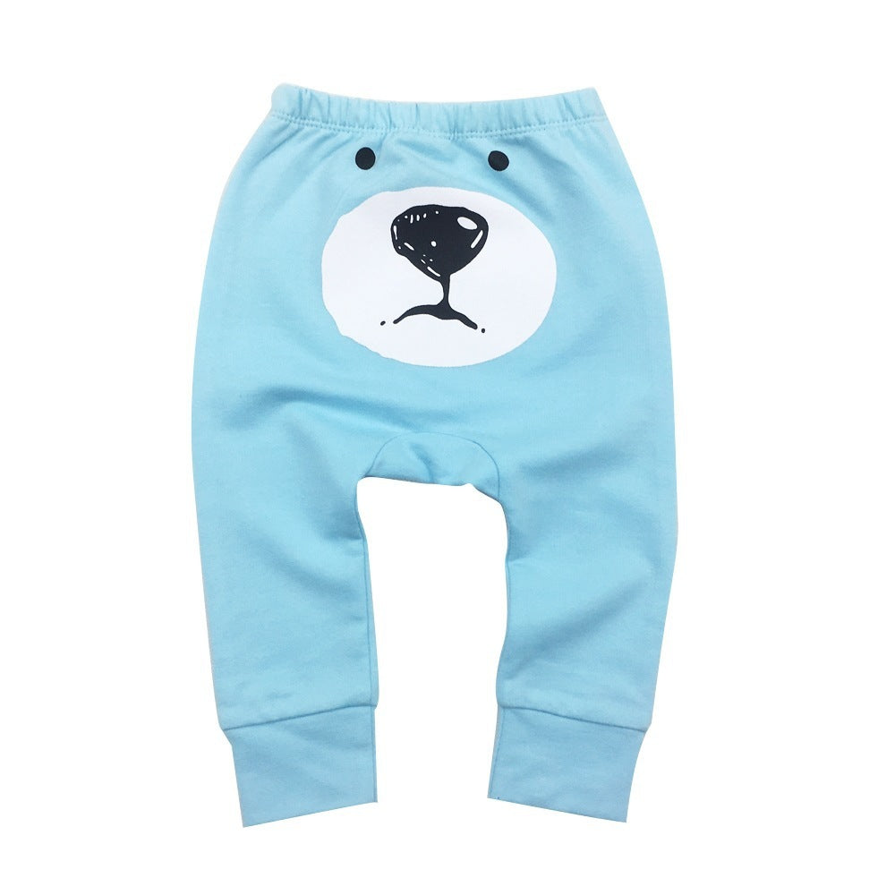 Men And Women Baby Cartoon Bear Pants