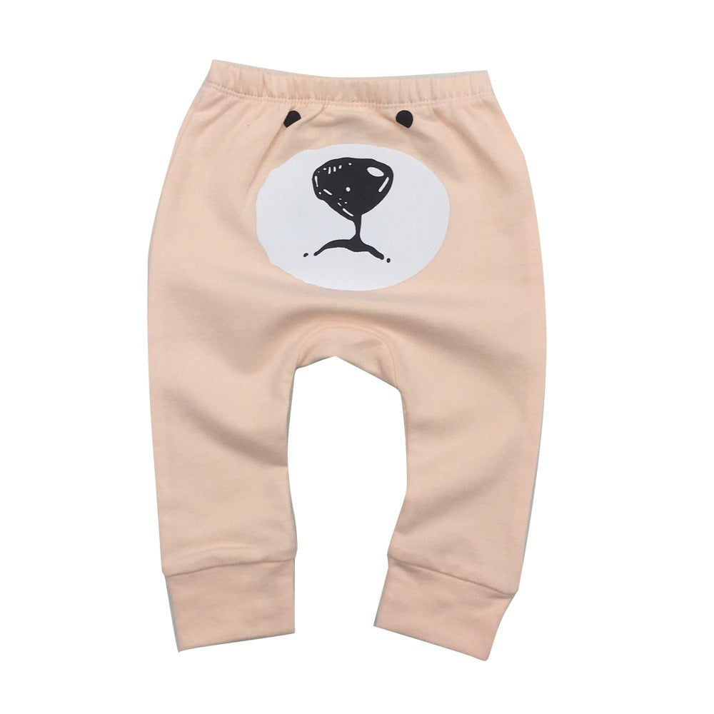 Men And Women Baby Cartoon Bear Pants