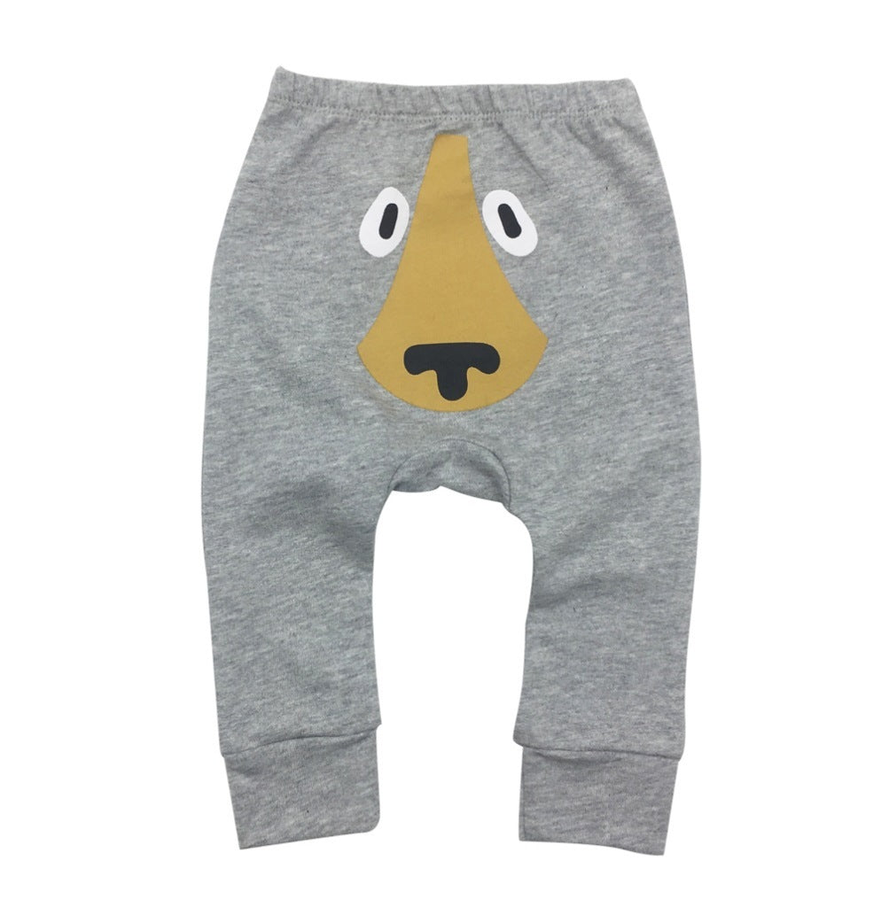 Men And Women Baby Cartoon Bear Pants