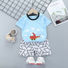 Cartoon children short sleeve suit