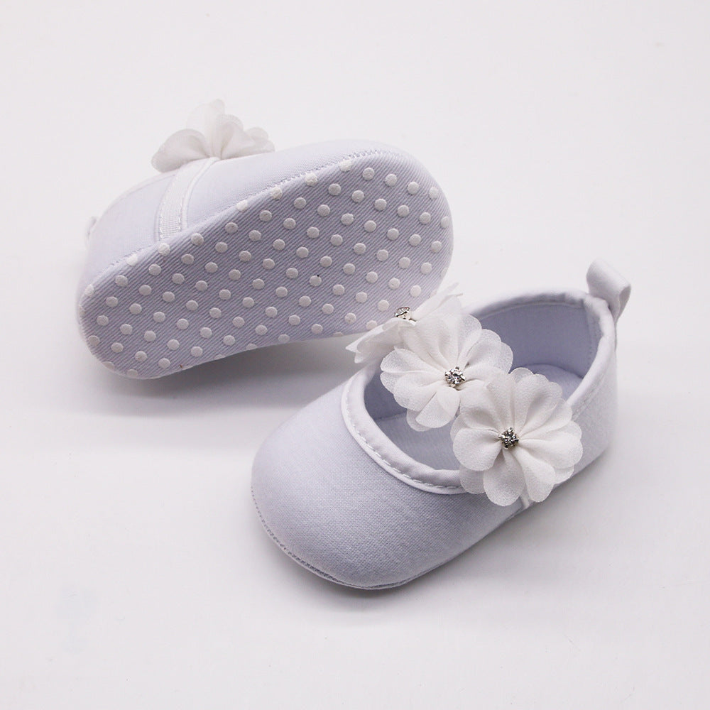 Flower Baby Soft Sole Dress Shoes