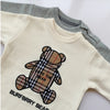 Baby Onesies Boys Baby Rompers Trendy Fans Infant Children'S Wear Girls' Rompers Plaid Children'S Jumpsuits Bears