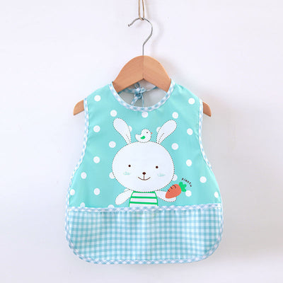 Children's Gown Eating Bib Rice Pocket Sleeveless Waterproof And Dirt-proof Baby Bib