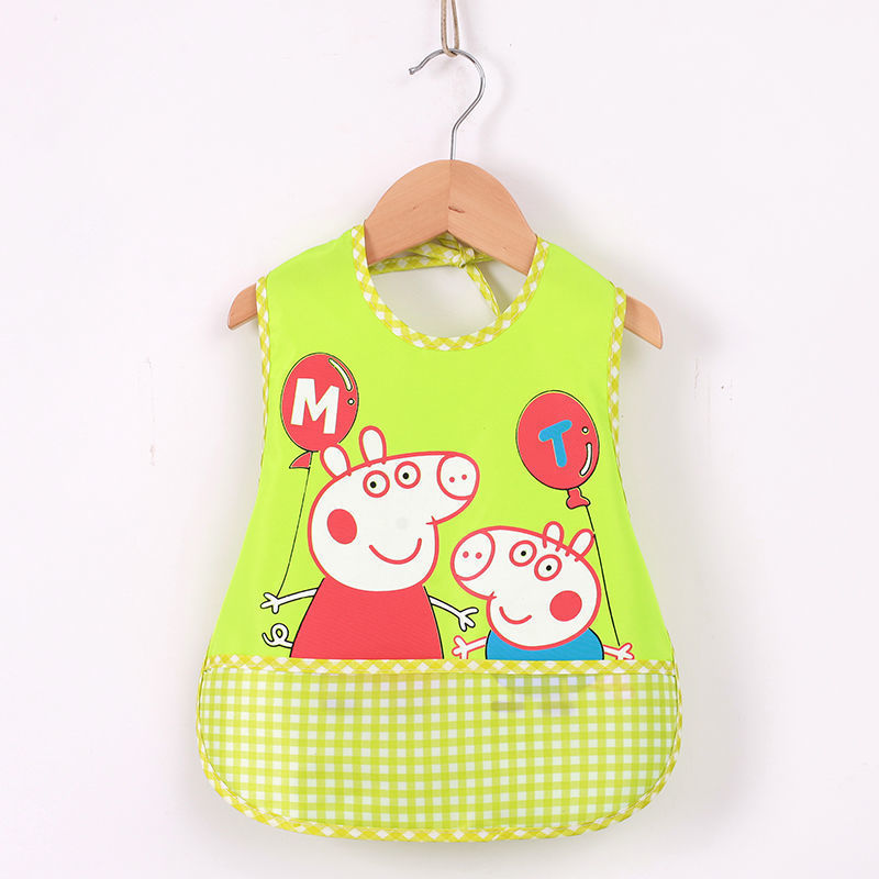 Children's Gown Eating Bib Rice Pocket Sleeveless Waterproof And Dirt-proof Baby Bib