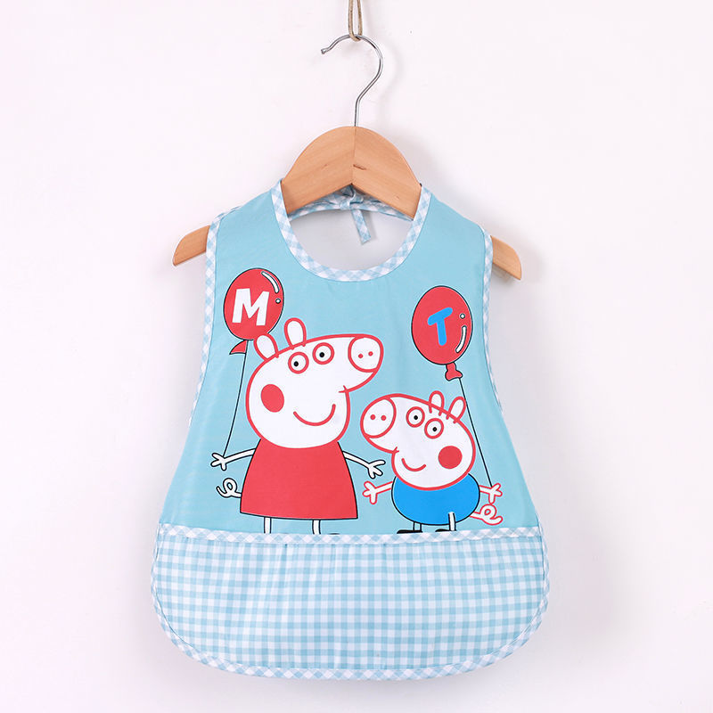 Children's Gown Eating Bib Rice Pocket Sleeveless Waterproof And Dirt-proof Baby Bib