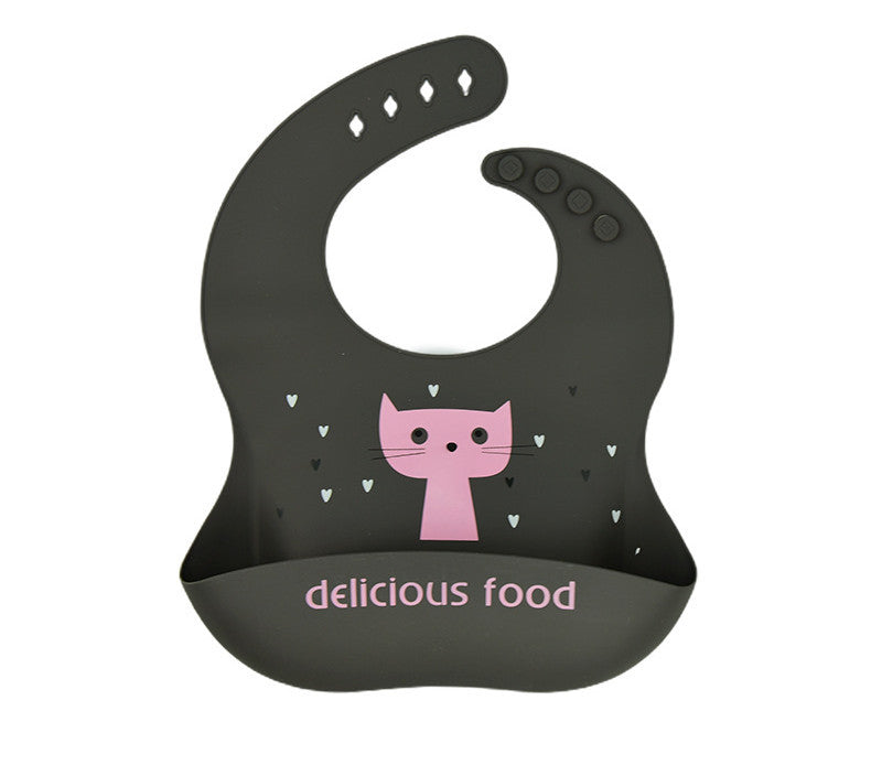 Baby'S Eating Bib Baby'S Supplementary Food Bib Children'S Waterproof And Dirt Proof Silicone Super Soft Children'S Saliva Bib Rice Bib