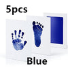 Non-toxic and wash-free baby ink watermarking oil fingerprints and footprints kit family souvenirs