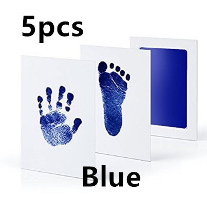 Non-toxic and wash-free baby ink watermarking oil fingerprints and footprints kit family souvenirs