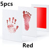 Non-toxic and wash-free baby ink watermarking oil fingerprints and footprints kit family souvenirs