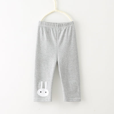 Cartoon Bunny Five Points Girls' Leggings