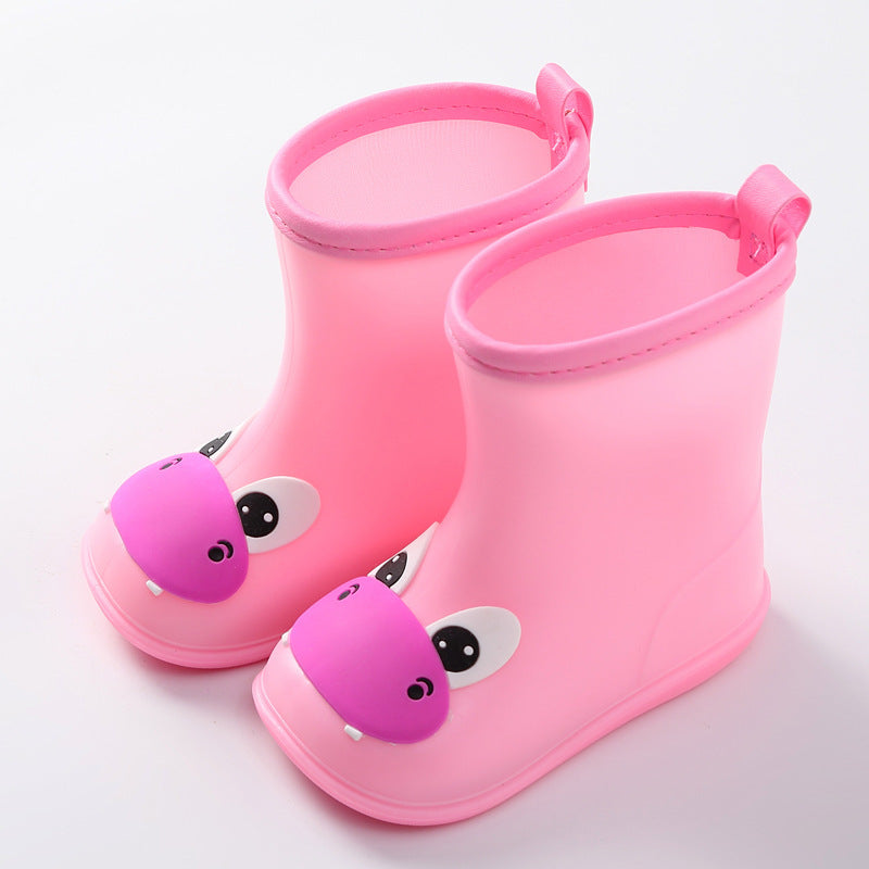 Infant And Children Rain Boots With Velvet To Keep Warm