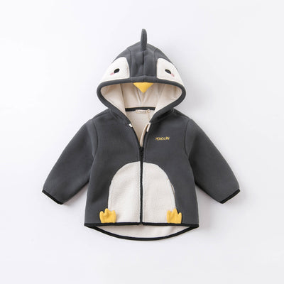 Children's Baby Western Style Plus Fleece Hooded Top Women