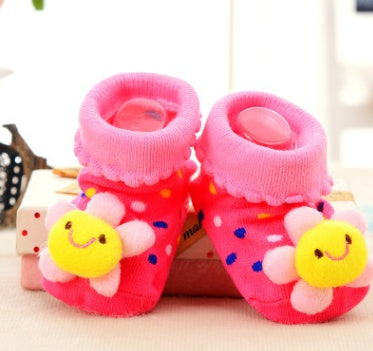 Cotton Baby Socks Christmas Socks For Newborns Gift Animal Lot Anti Slip With Rubber Soles For Child Boy Girl Newborn Baby Socks