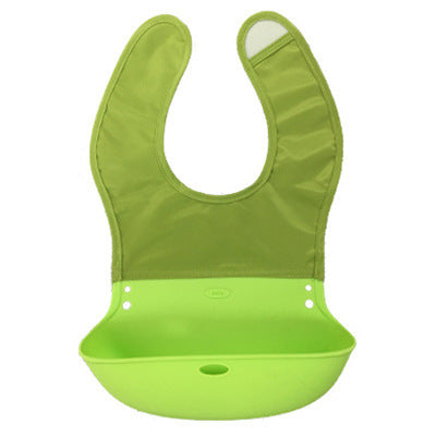 Cartoon silicone baby bib