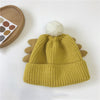 Children's angel wing woolen ball cap