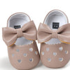 My0-1 love old toddler shoes embroidered bow shoes on behalf of a baby indoor soft bottom baby shoes