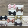 Nylon rope solid color bow baby hair ring