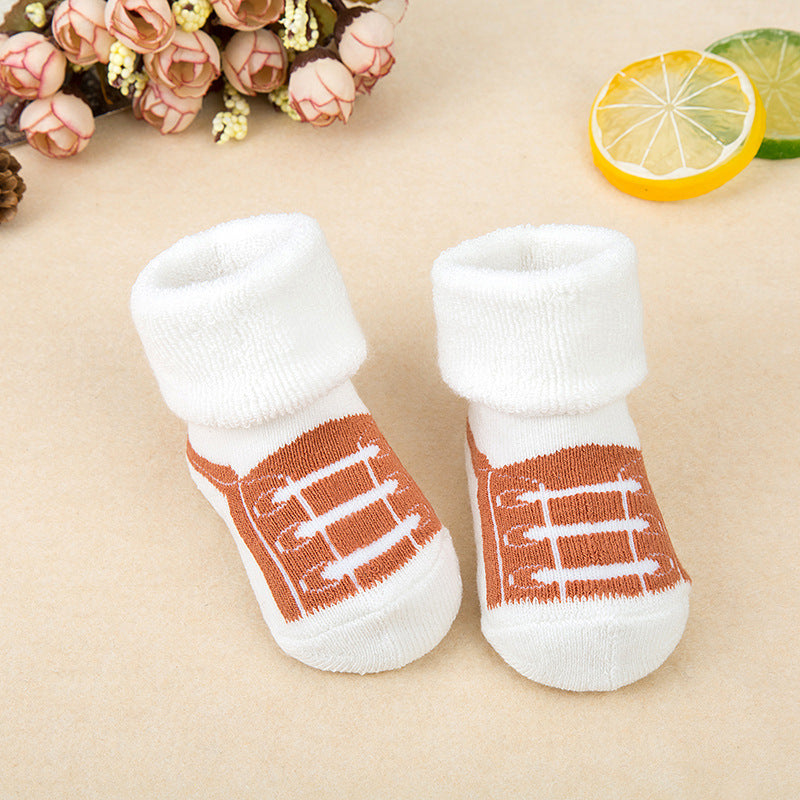 Baby cotton terry socks