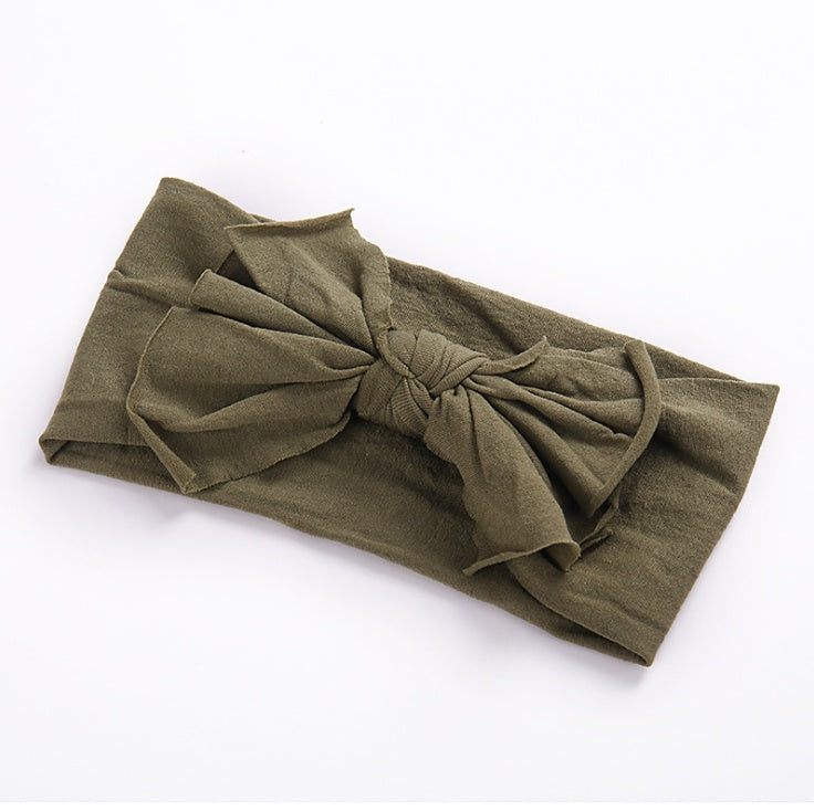 Nylon stockings fashion wide hair band handmade bow headband