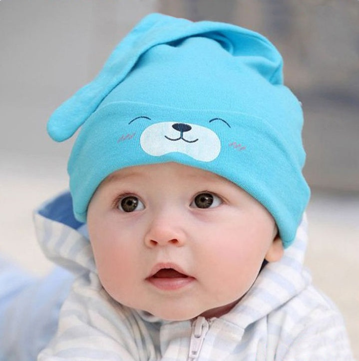 Brand Baby Cap Cartoon Animal Double Printting Cotton Knit Beanie Hats For Toddler Boy Girls Spring Autumn Winter Headwear