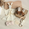 Baby Rabbit Lion Appeasing Towel Socks Saliva Towel Wash Gift Box Newborn Bite Ring Hair Band Set