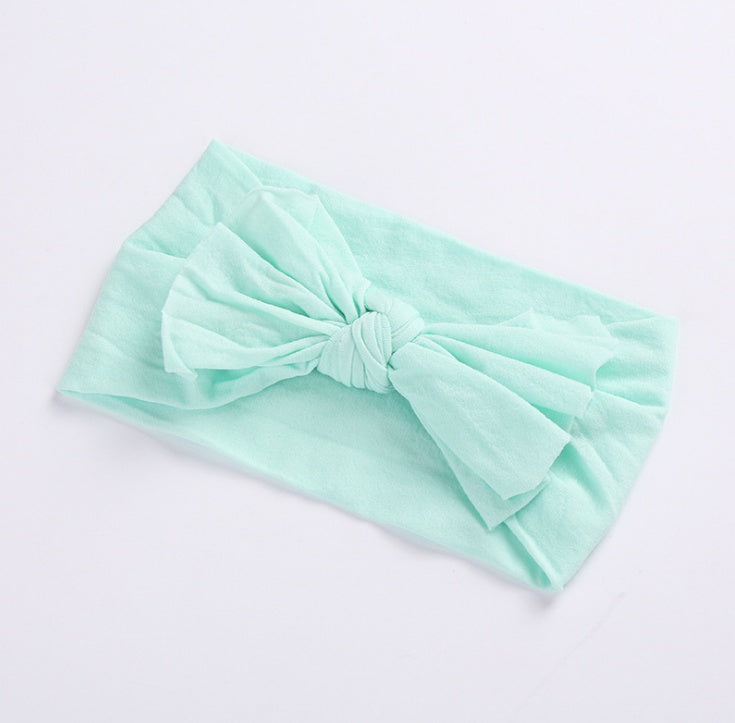 Nylon stockings fashion wide hair band handmade bow headband