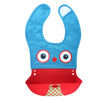 Cartoon silicone baby bib