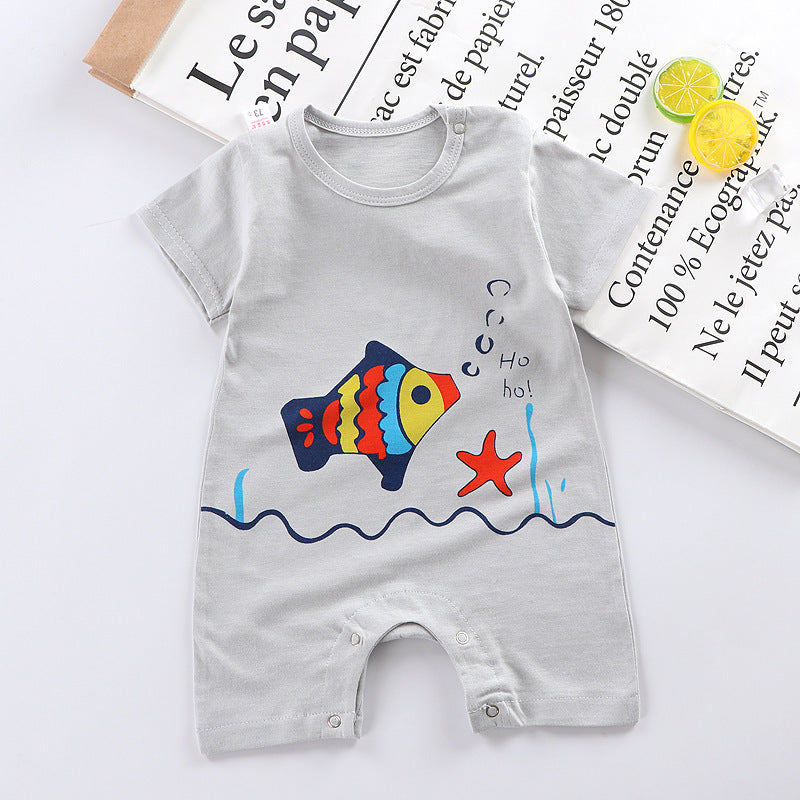 Baby Jumpsuit Short Sleeve Baby Climbing Suit