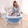 Baby folding tub large can sit thick bath tub