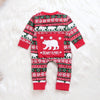 Infant Baby Boys Girls Christmas Santa XMAS Letter Plaid Romper Jumpsuit Outfits baby clothes winter clothe